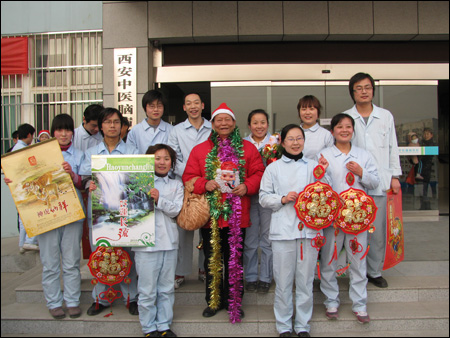 西安中医脑病医院康复科举行长跑庆祝圣诞节