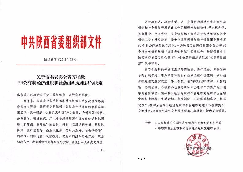 西安中医脑病医院党支部荣获陕西省“五星级党组织”荣誉称号